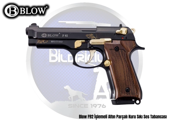 Blow F92 İşlemeli Altın Parçalı Kuru Sıkı Ses Tabancası