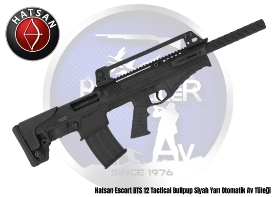 Hatsan Escort BTS 12 Tactical Bullpup Siyah Yarı Otomatik Av Tüfeği