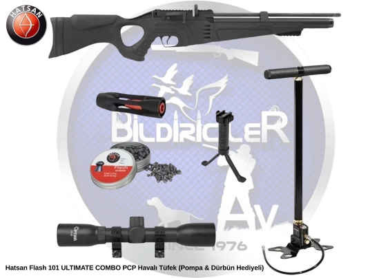Hatsan Flash 101 ULTIMATE COMBO PCP Havalı Tüfek - Pompa & Dürbün Hediyeli -