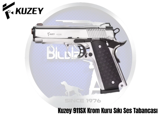 Kuzey 911SX Krom Kuru Sıkı Ses Tabancası