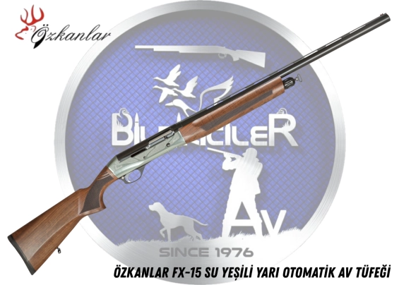 ÖZKANLAR FX-15 SU YEŞİLİ Yarı Otomatik Av Tüfeği