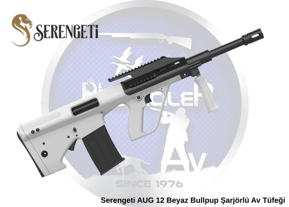 Serengeti AUG 12 Beyaz Bullpup Şarjörlü Av Tüfeği