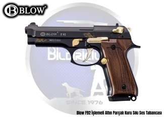 Blow F92 İşlemeli Altın Parçalı Kuru Sıkı Ses Tabancası