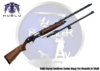 Huğlu Veyron Cantilever Combo Ahşap Yarı Otomatik Av Tüfeği
