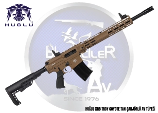 HUĞLU XR8 TROY COYOTE TAN ŞARJÖRLÜ AV TÜFEĞİ