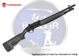 Typhoon Arma 12 Yeşil Yarı Otomatik Av Tüfeği