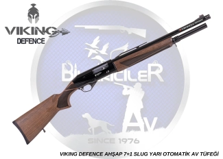 VIKING DEFENCE AHŞAP 7+1 SLUG  YARI OTOMATİK AV TÜFEĞİ
